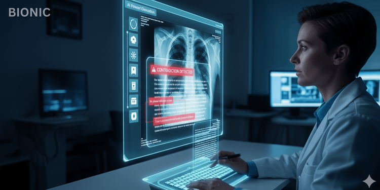 How Does Bionic AI Eliminate Report Contradictions in Radiology